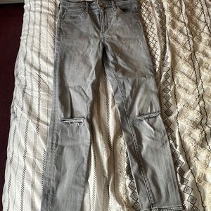 Abercrombie Grey High Rise Ankle Stretch Jeggings - Sz 4